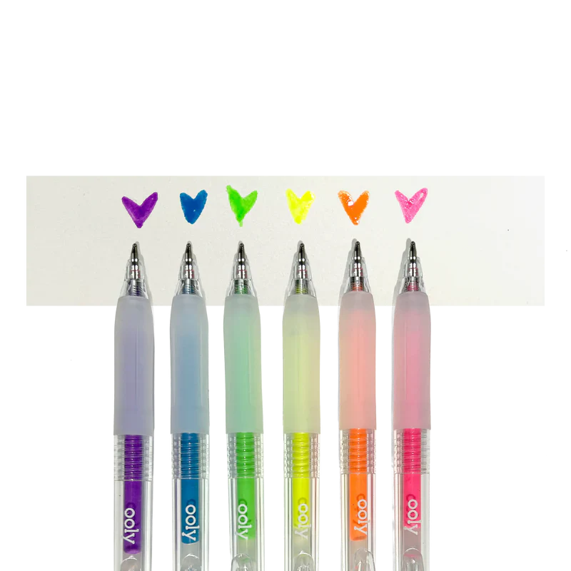 Ooly Jelly Gloss Multi Surface Deco Gel Pens – Set of 6 - Image 3