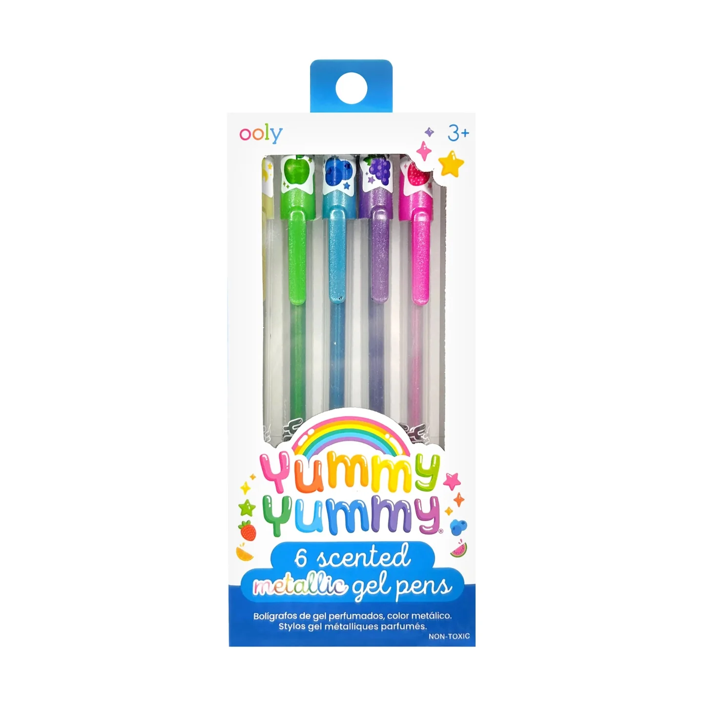 Ooly Yummy Yummy Fruit Scented Gel Pens - Metallic – Set of 6