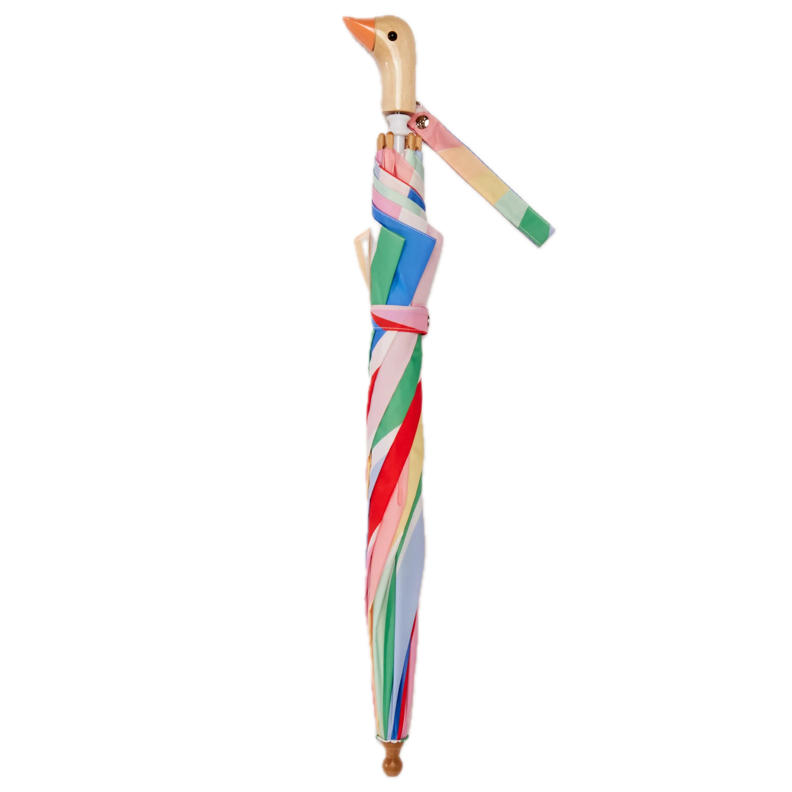 Original Duckhead Duckling x Meri Meri Umbrella For Kids – Rainbow Stripes