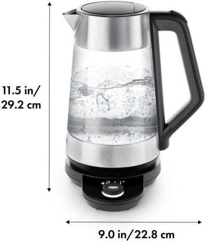 OXO Adjustable Temperature Electric Kettle – Clear Glass - Image 2
