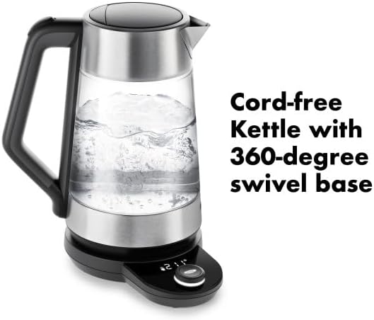 OXO Adjustable Temperature Electric Kettle – Clear Glass - Image 3