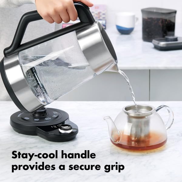OXO Adjustable Temperature Electric Kettle – Clear Glass - Image 6