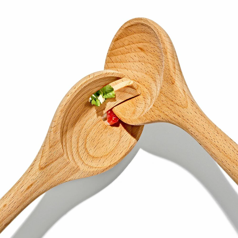 OXO Beechwood Salad Servers – 2-Piece Set - Image 2
