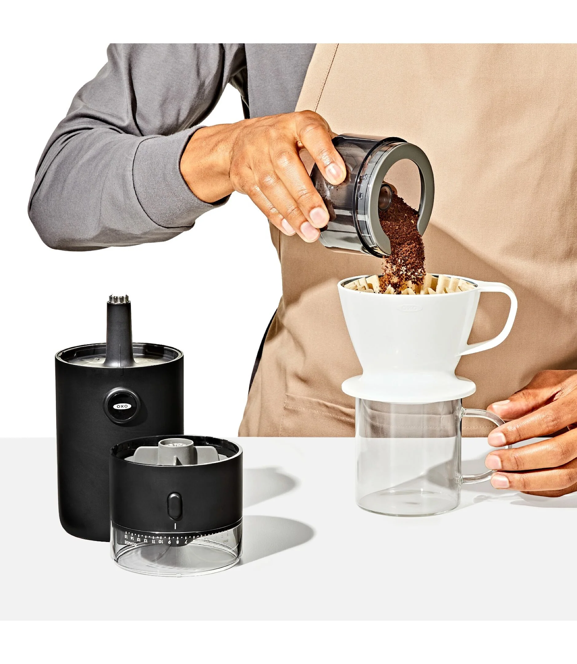 OXO Compact Conical Burr Coffee Grinder – 11" x 4" - Image 5