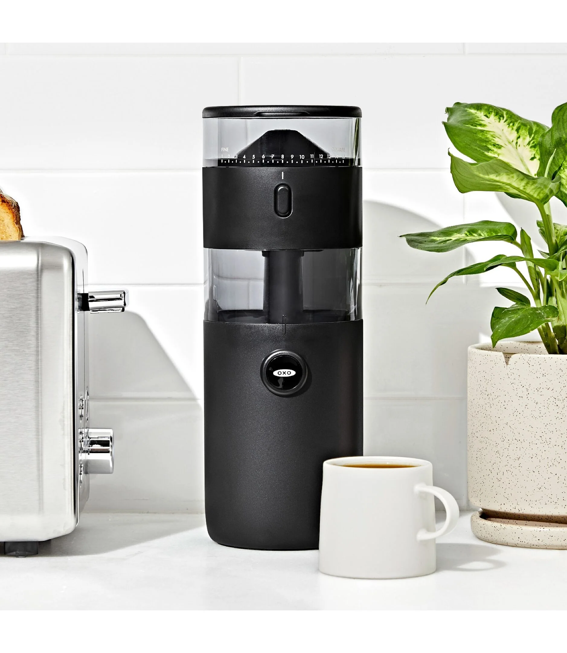 OXO Compact Conical Burr Coffee Grinder – 11" x 4" - Image 6