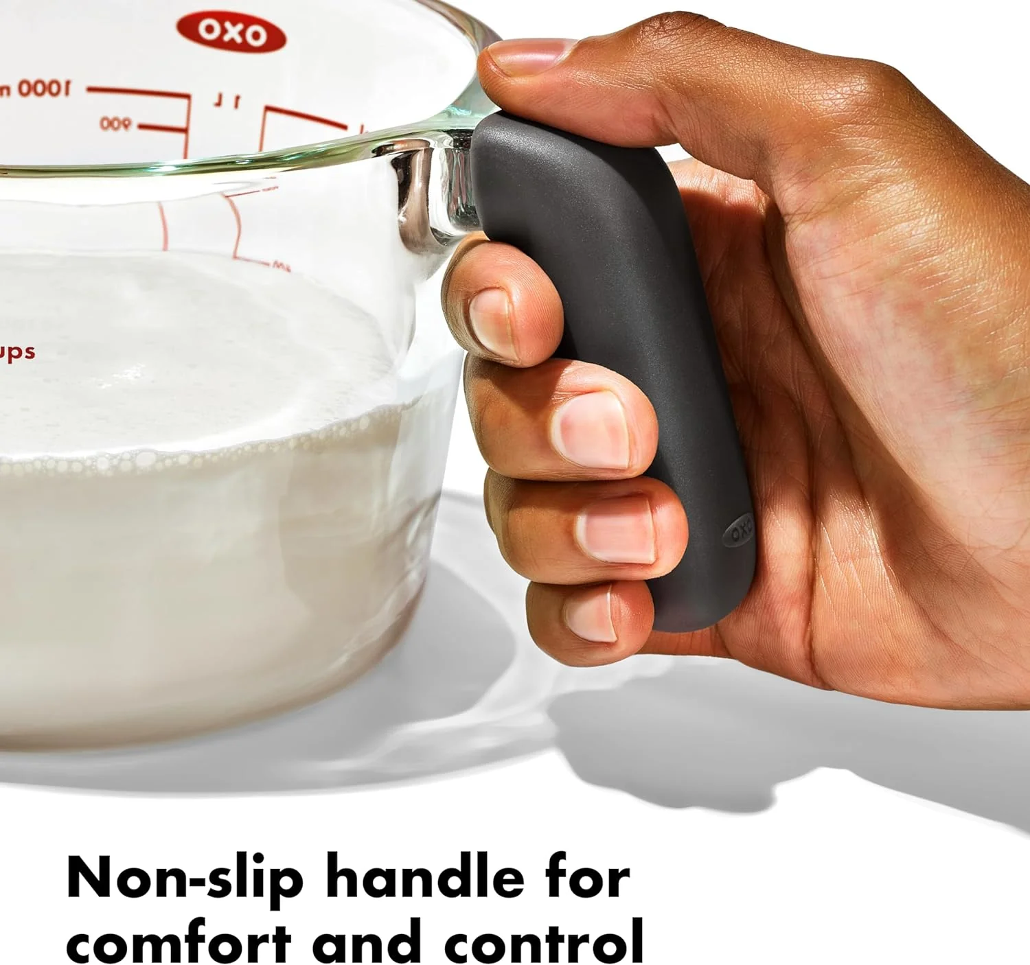 OXO Glass Measuring Cup With Lid- 2 Cup - Image 3