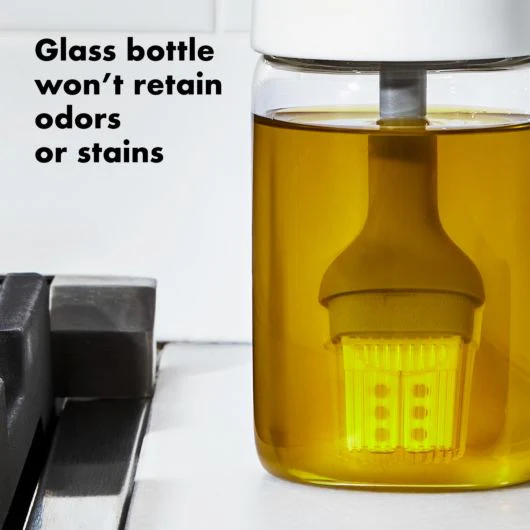 OXO Glass Oil Bottle & Silicone Brush Set - Image 5
