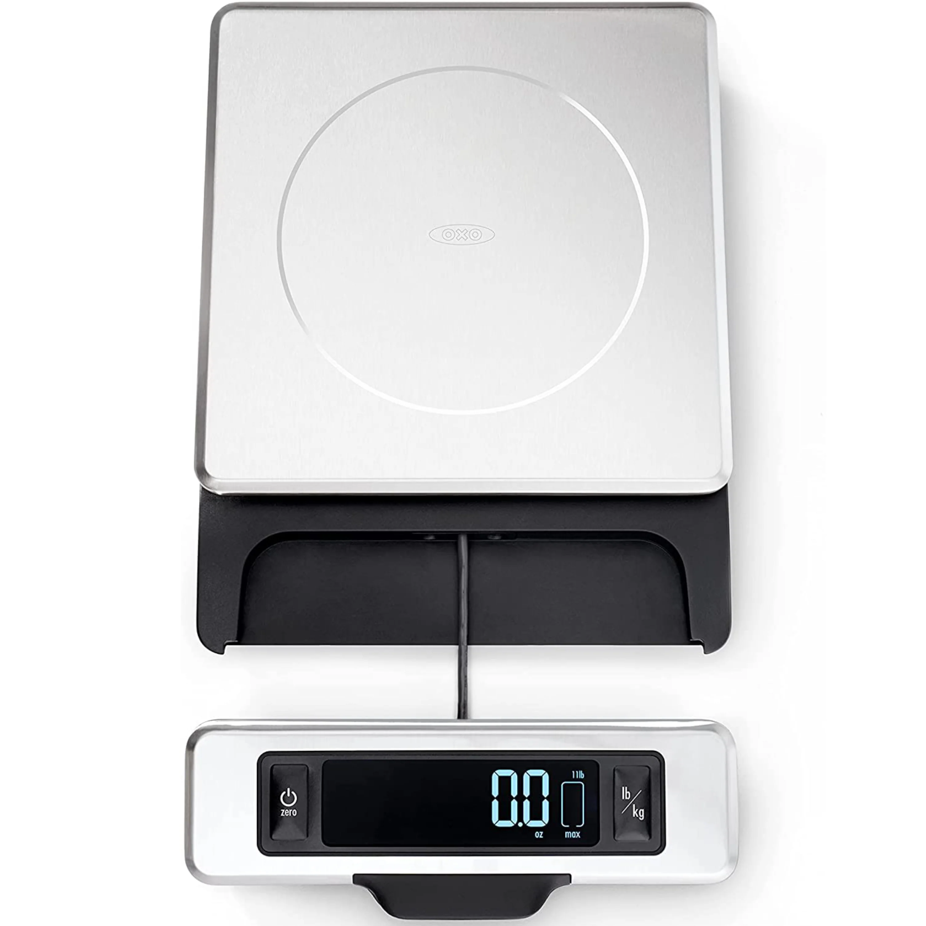 OXO Good Grips 11-Pound Stainless Steel Food Scale with Pull-Out Display