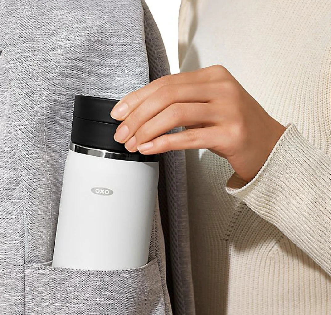 OXO Good Grips 16 oz. Thermal Mug with SimplyClean Lid – White - Image 5
