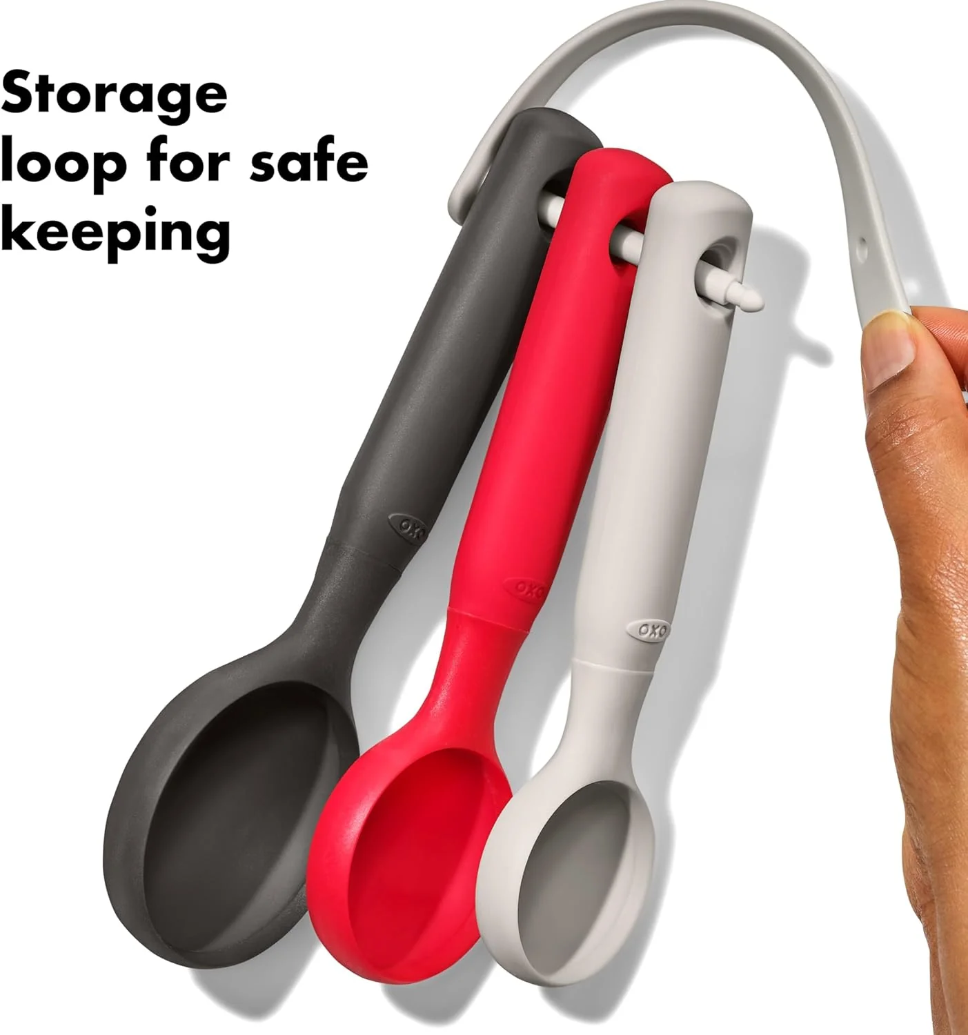 OXO Good Grips 3-Piece Silicone Cookie Scoop Set - Image 4