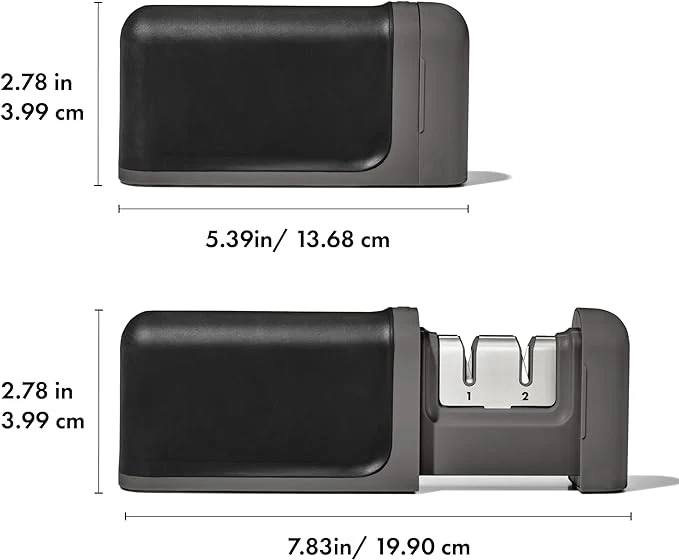 OXO Good Grips Non-Slip Knife Sharpener with Sliding Handle - Image 4