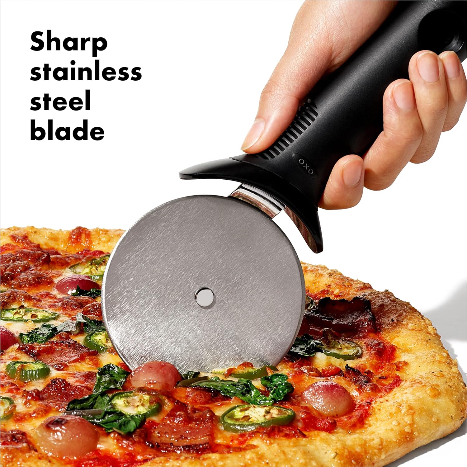 OXO Good Grips Pizza Wheel and Cutter – 3.5" - Image 4