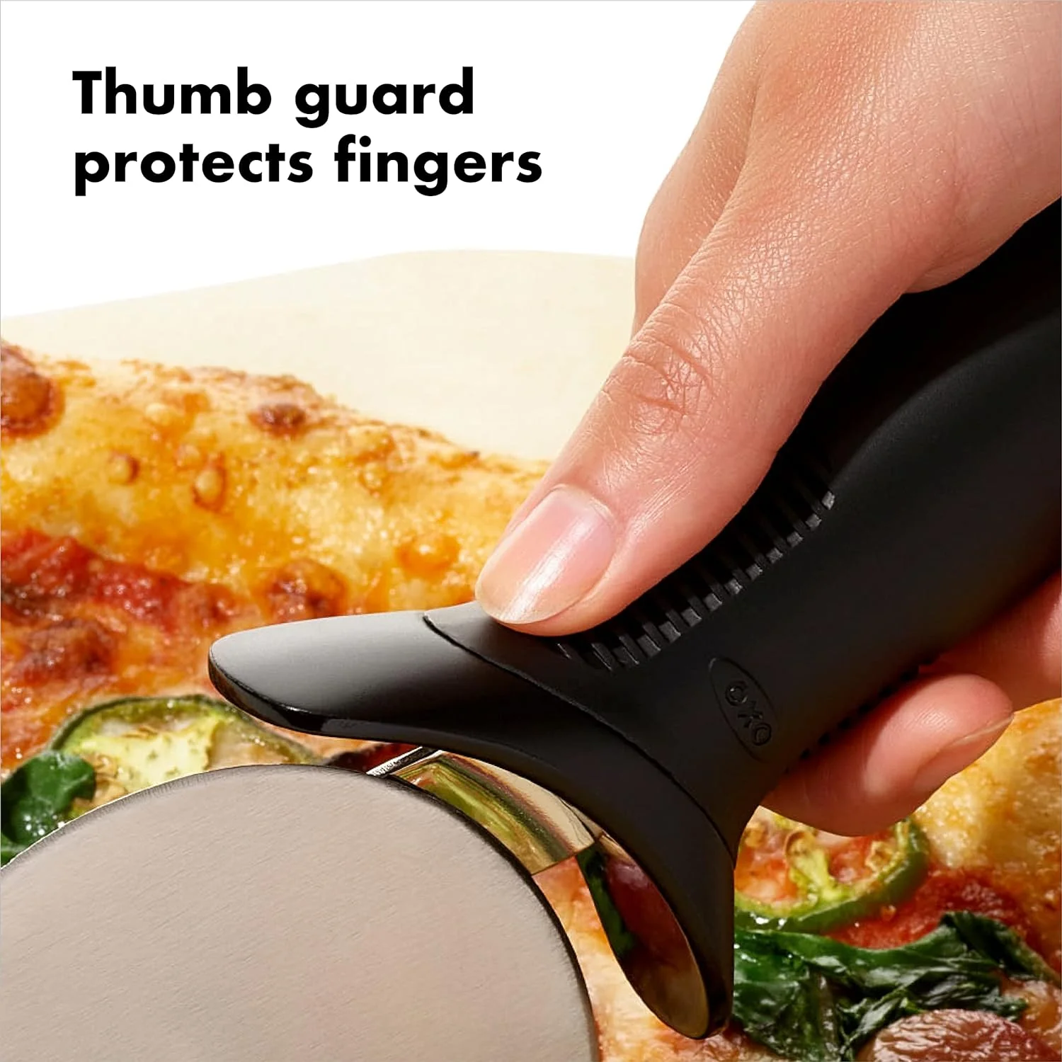 OXO Good Grips Pizza Wheel and Cutter – 3.5" - Image 5