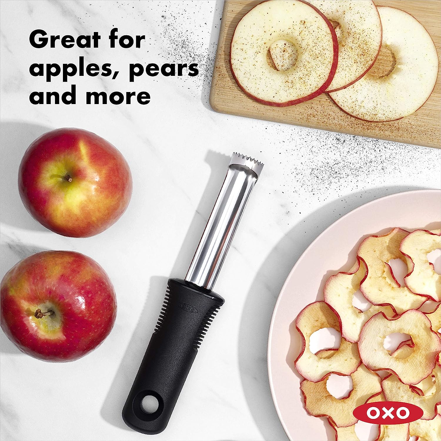 OXO Good Grips Stainless Apple Corer - Image 4