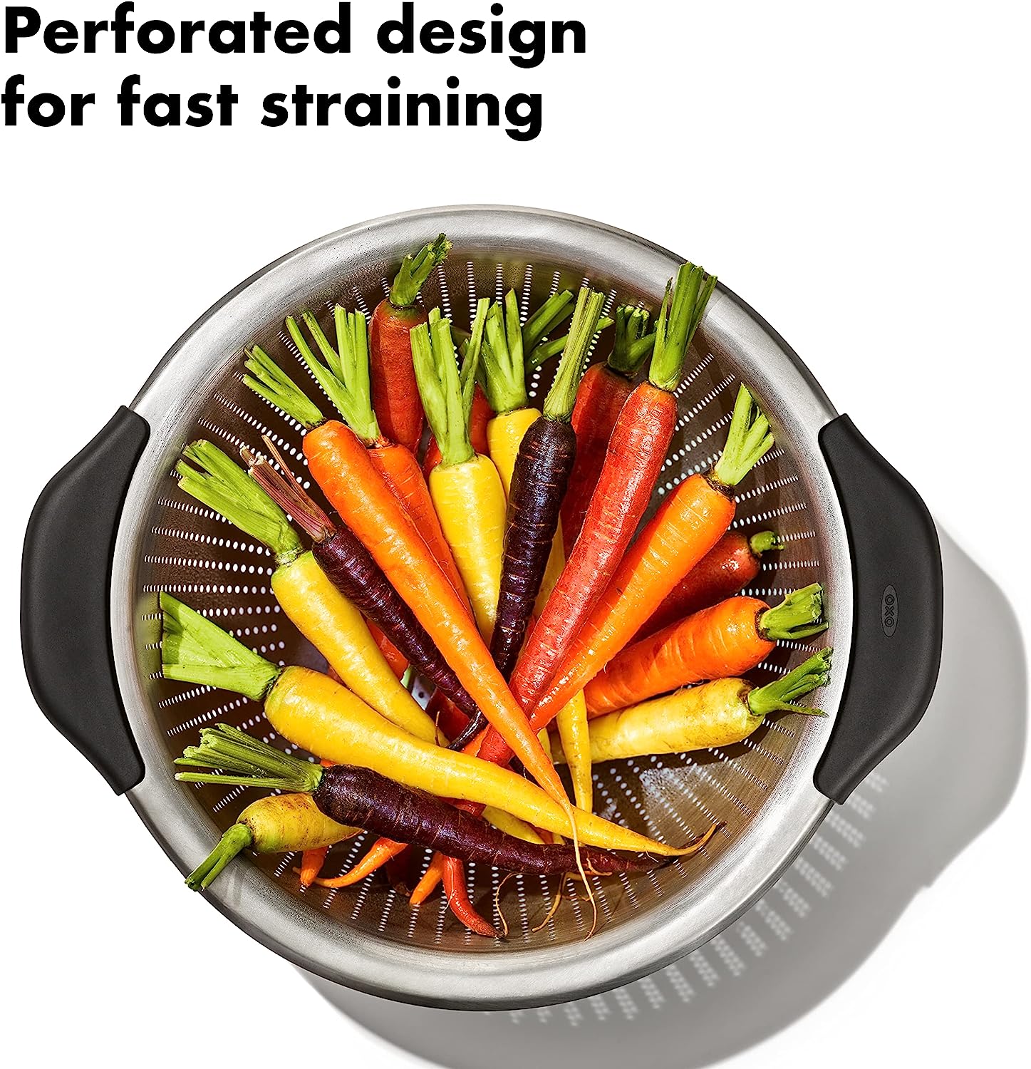 OXO Good Grips Stainless Steel 5 qt./ 4.7 L Colander - Image 4