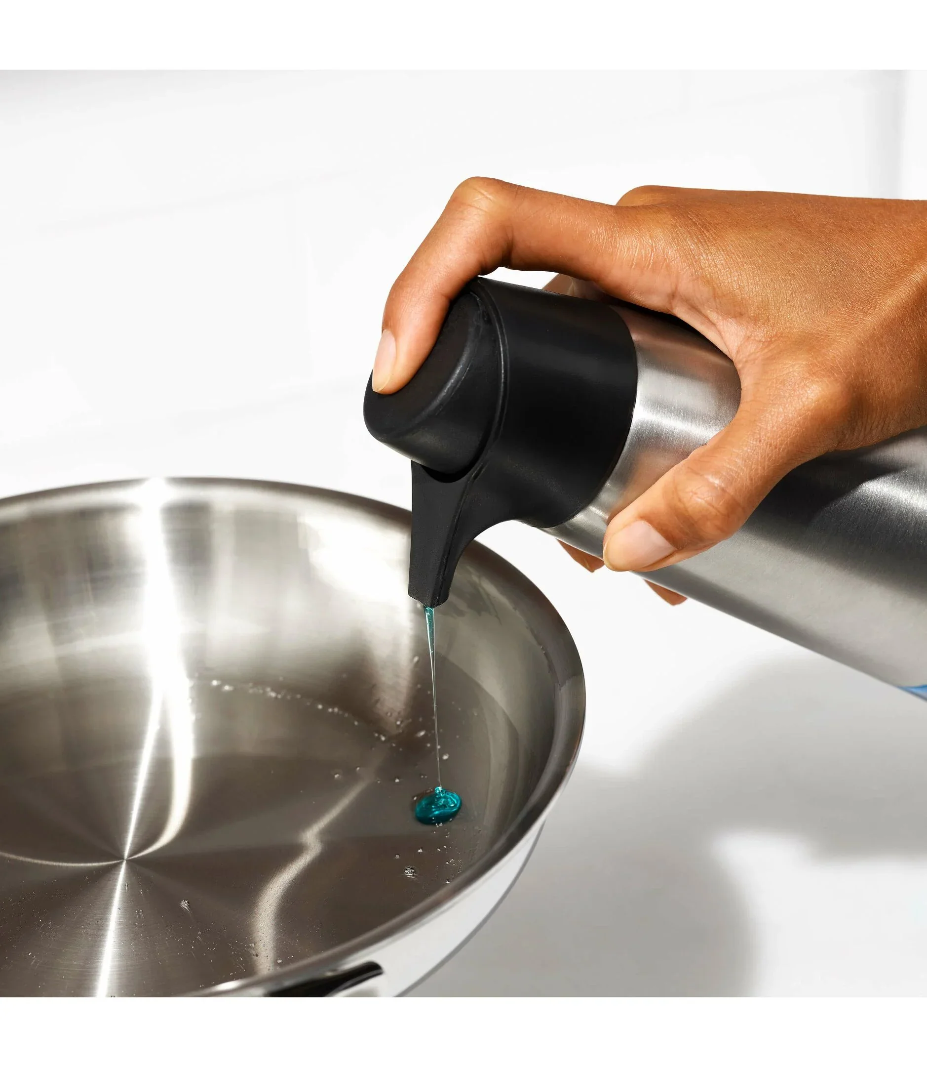 OXO Good Grips Stainless Steel Easy Press Soap Dispenser - Image 3