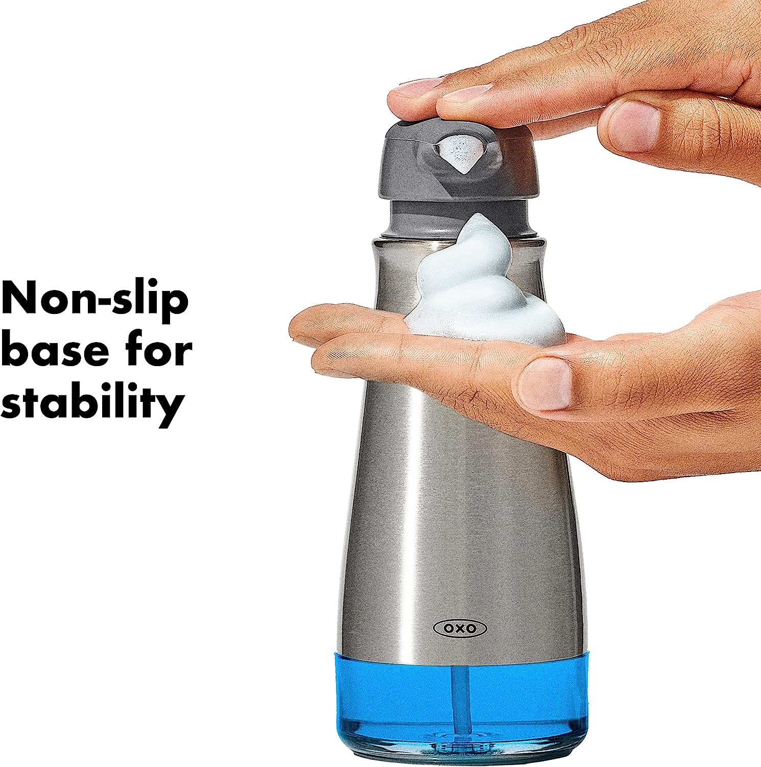 OXO Good Grips Stainless Steel Foaming Soap Dispenser - Image 4