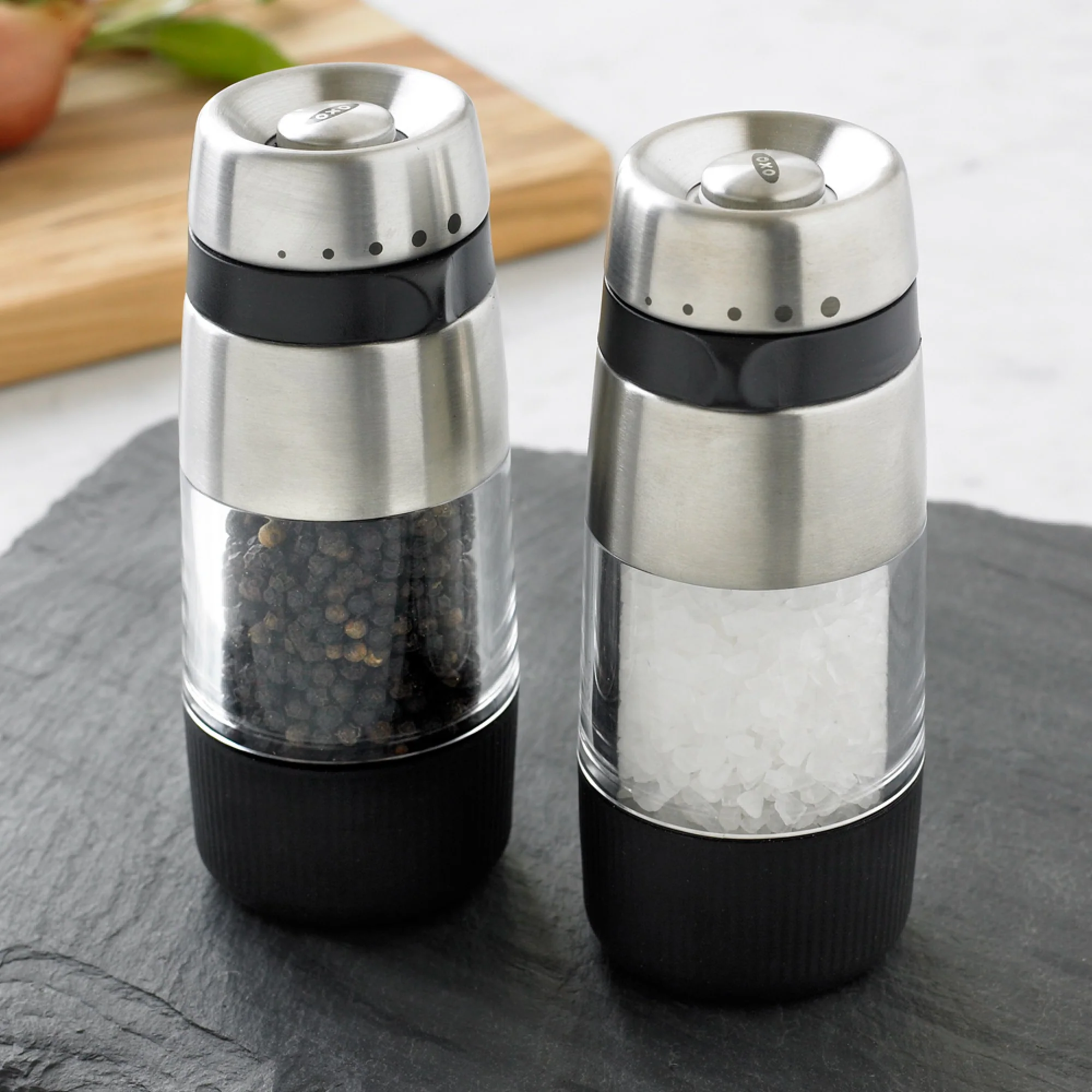 OXO Good Grips Stainless Steel Salt and Pepper Grinder Set - Image 5