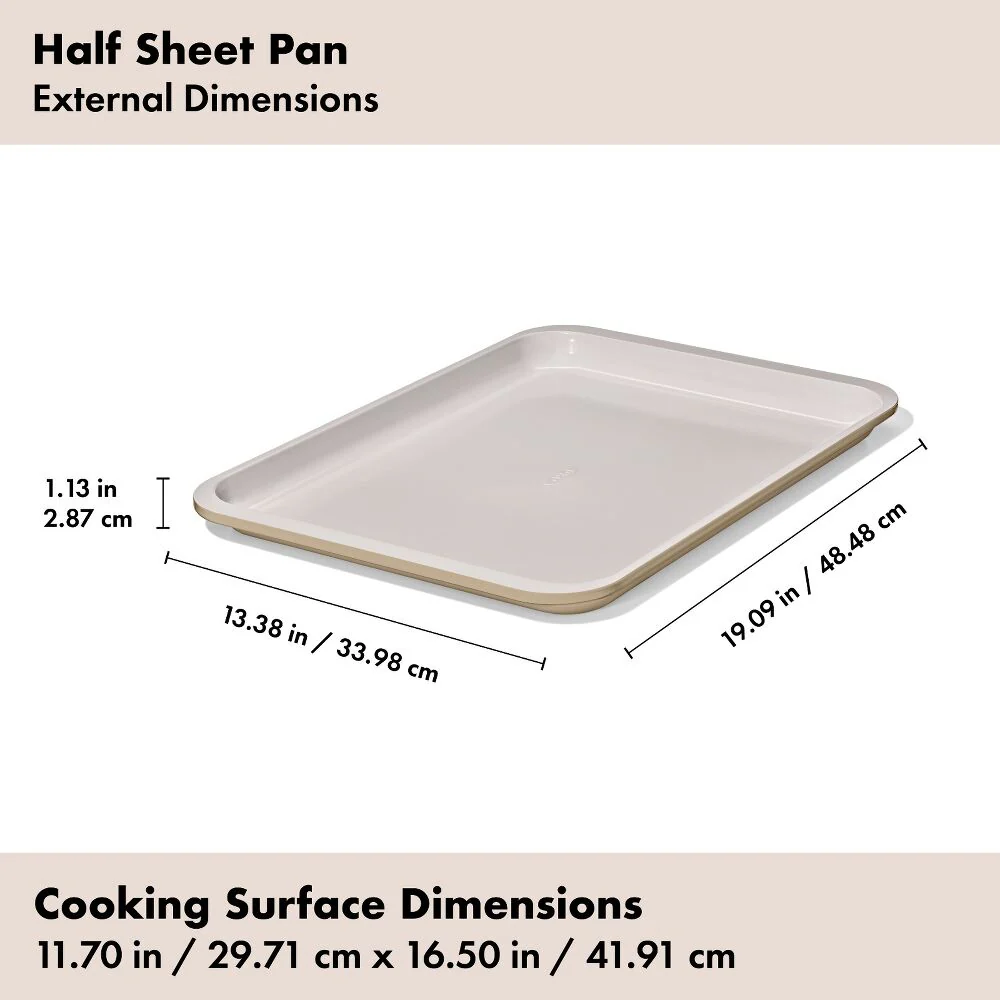 Oxo Non-Stick Pro Ceramic Coated Metal Half Sheet Pan - 13.4" x 19" – Biscuit - Image 5