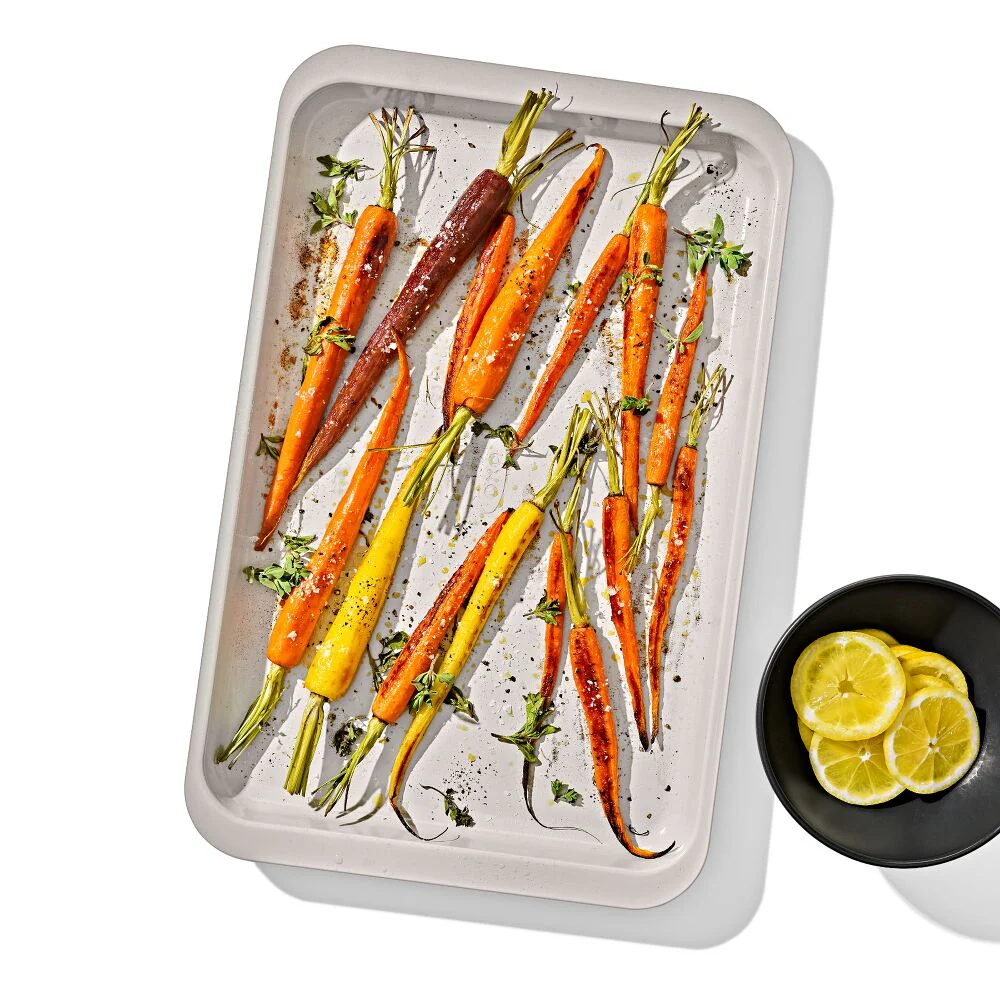 Oxo Non-Stick Pro Ceramic Coated Metal Half Sheet Pan - 13.4" x 19" – Biscuit - Image 7