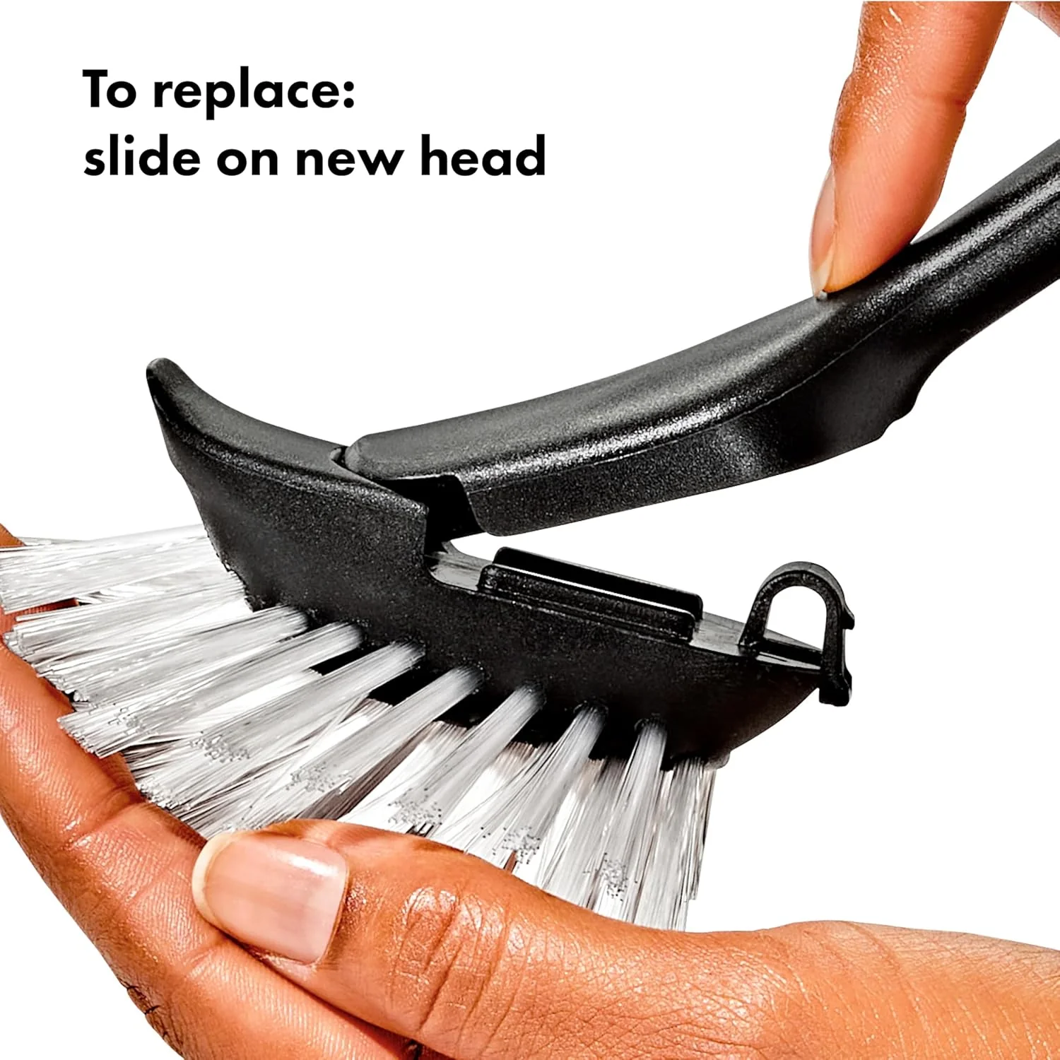 OXO Steel Dish Brush with Replaceable Head - Image 4