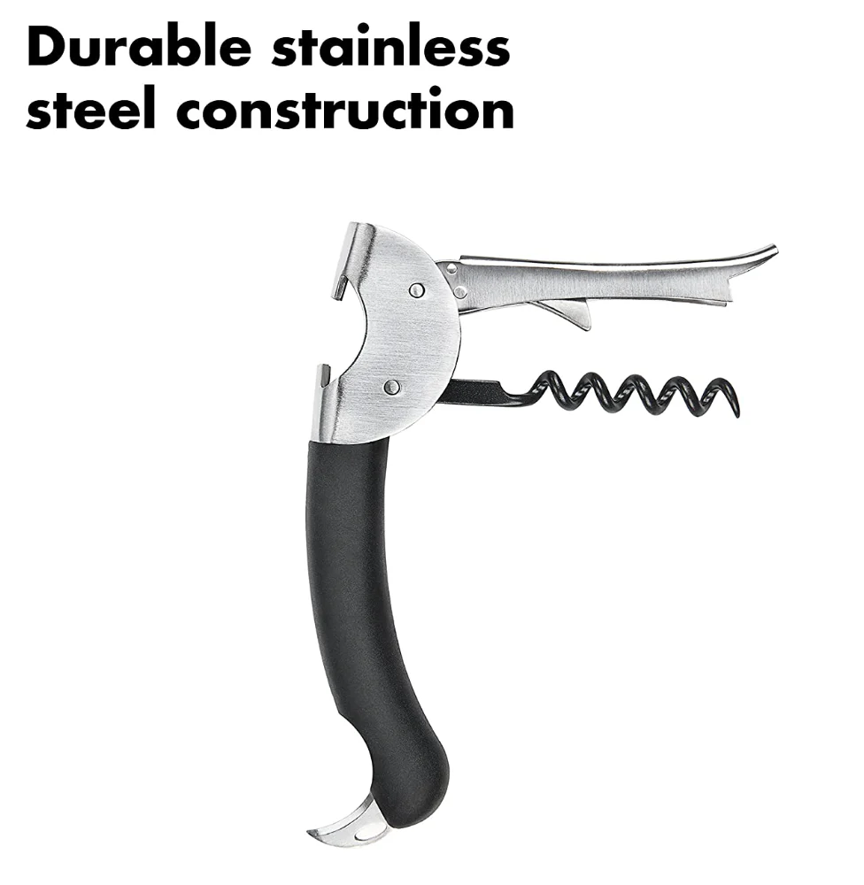 OXO Steel Double Lever Waiter's Corkscrew - Image 3