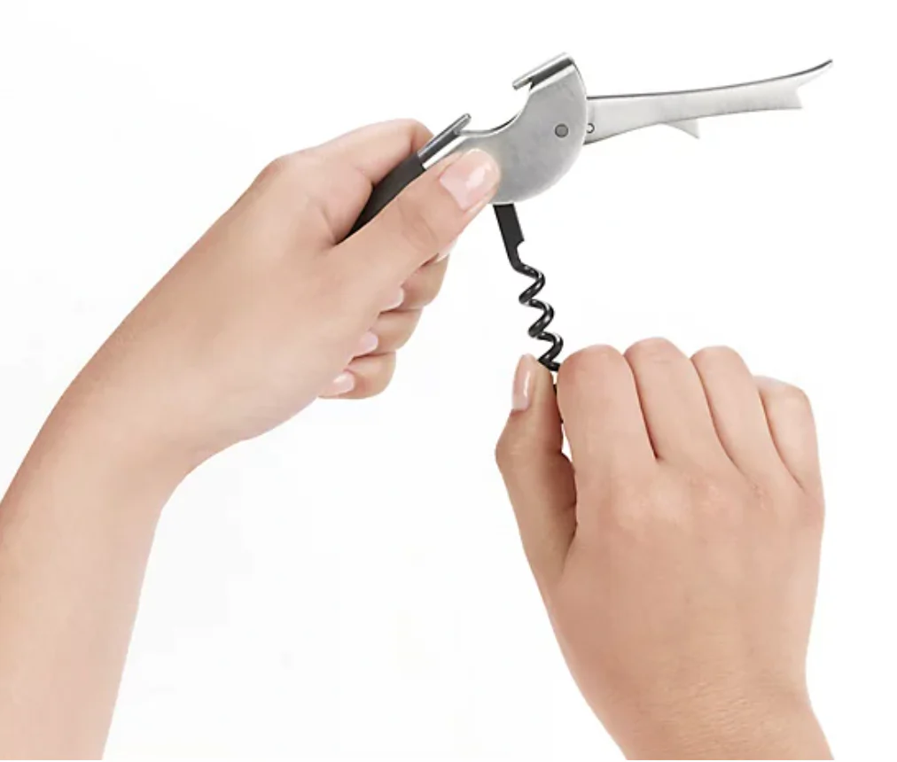 OXO Steel Double Lever Waiter's Corkscrew - Image 4