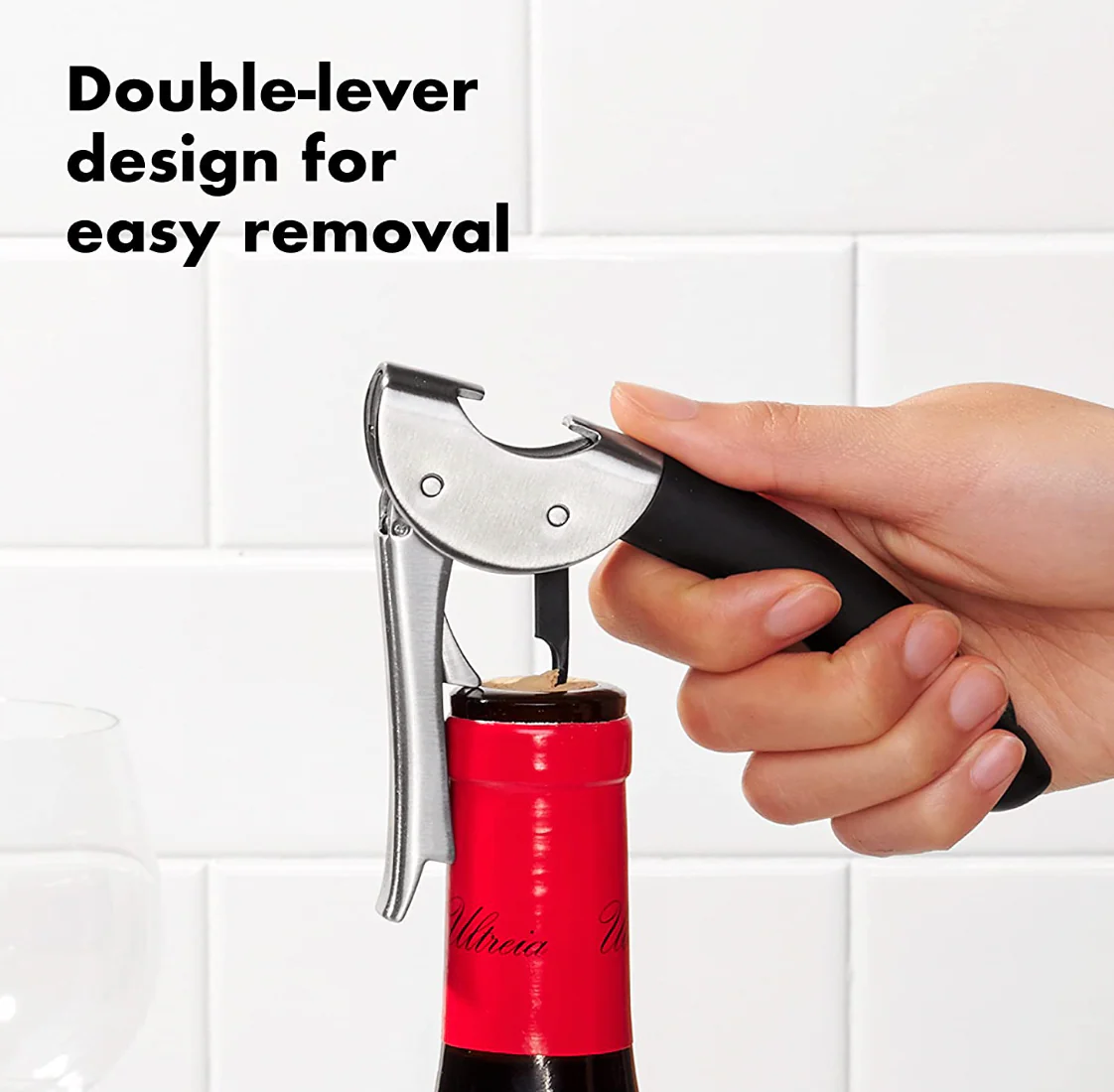 OXO Steel Double Lever Waiter's Corkscrew - Image 5