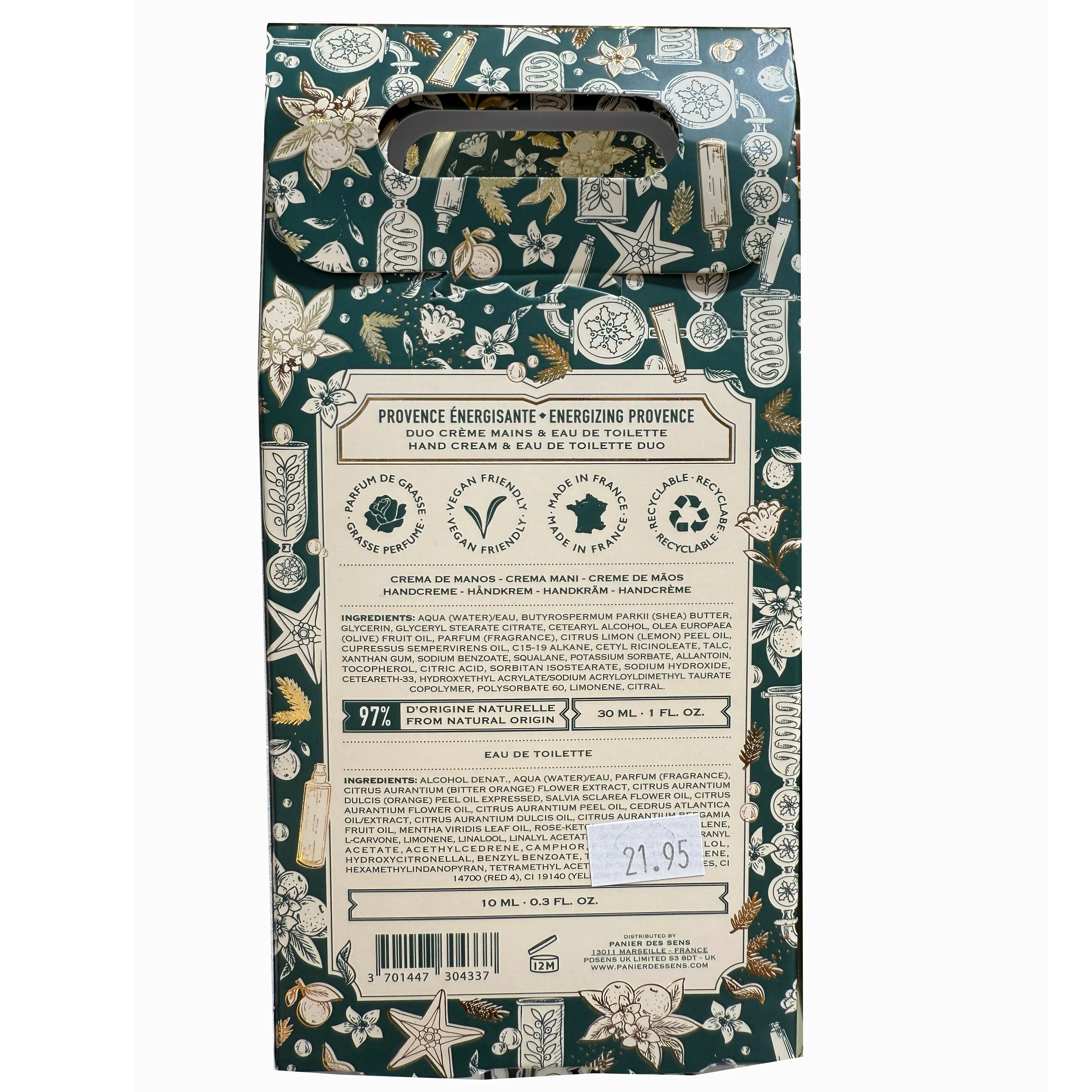 Panier Des Sens Hand-Cream & Parfumed Duo Gift Set – Energizing Provence - Image 2
