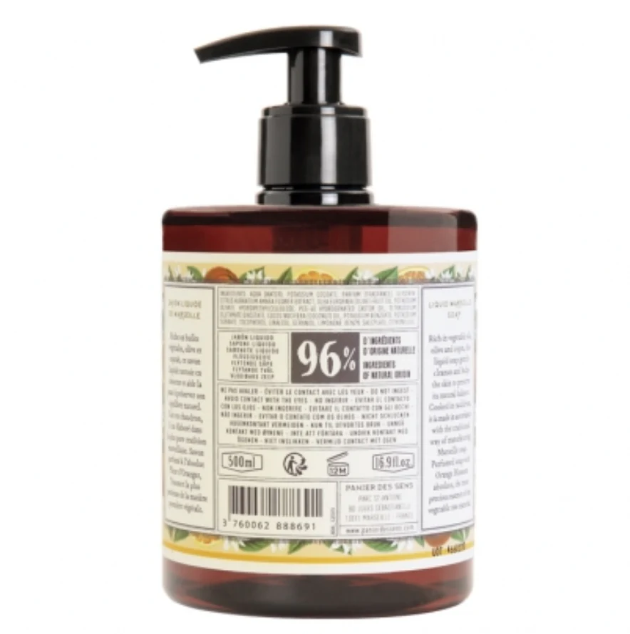Panier Des Sens Liquid Marseille Soap – Orange Blossom - 500ML - Image 2