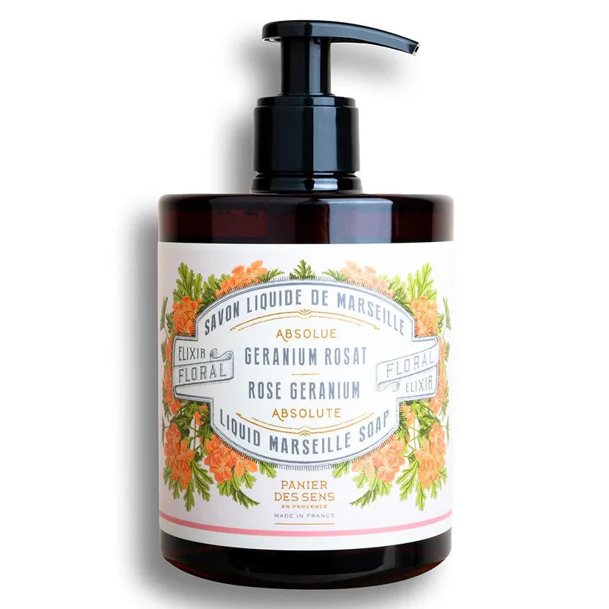 Panier Des Sens Liquid Marseille Soap โ Rose Geranium Savon - 16.9oz.