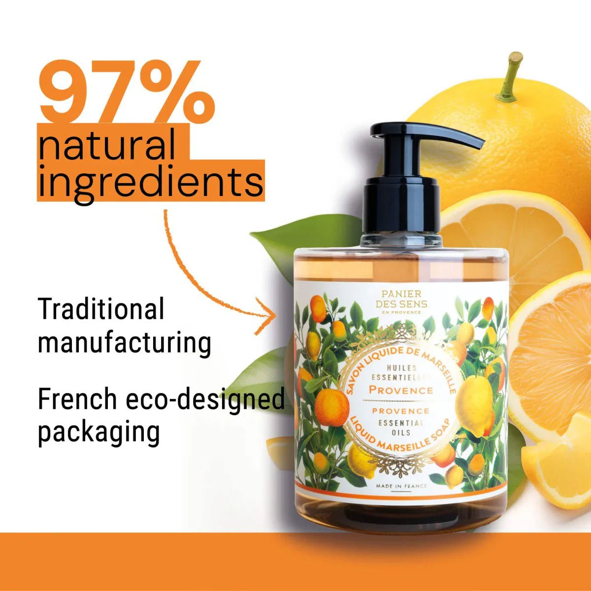 Panier Des Sens Liquid Marseille Soap – Soothing Provence - 16.9oz. - Image 5