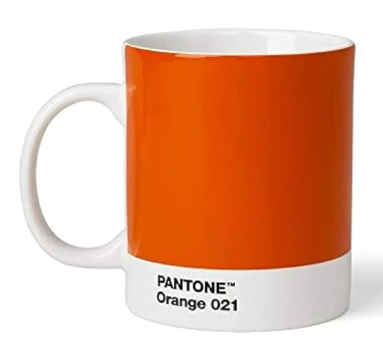 PANTONE Fine China Coffee Mug – 13oz. – Orange
