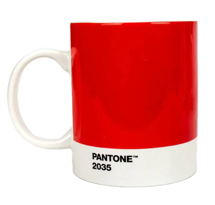 PANTONE Fine China Coffee Mug – 13oz. – Red