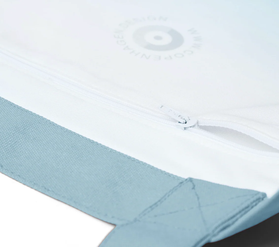 PANTONE Canvas Tote Bag – Light Blue 550 - Image 4