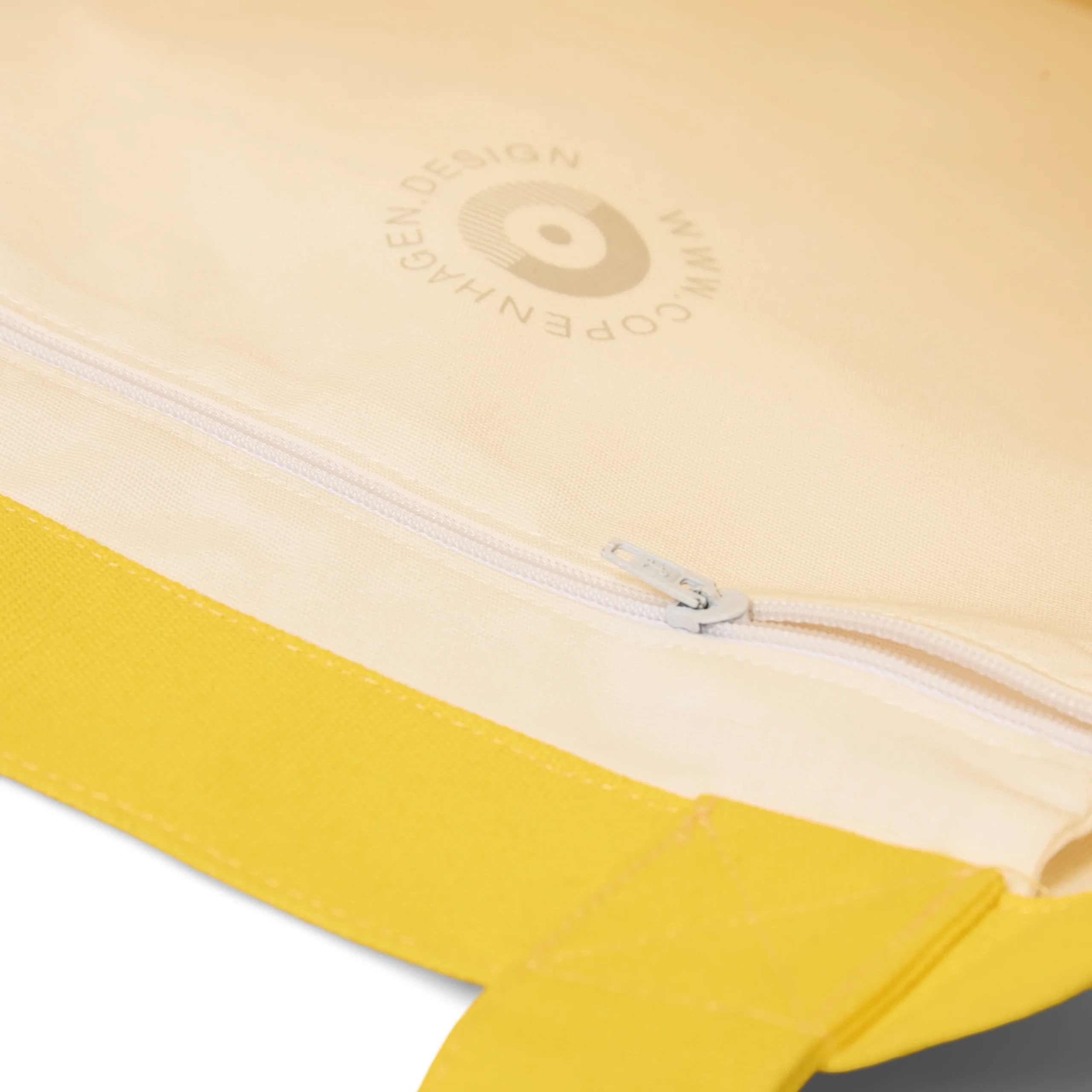 PANTONE Canvas Tote Bag – Yellow 012 - Image 4