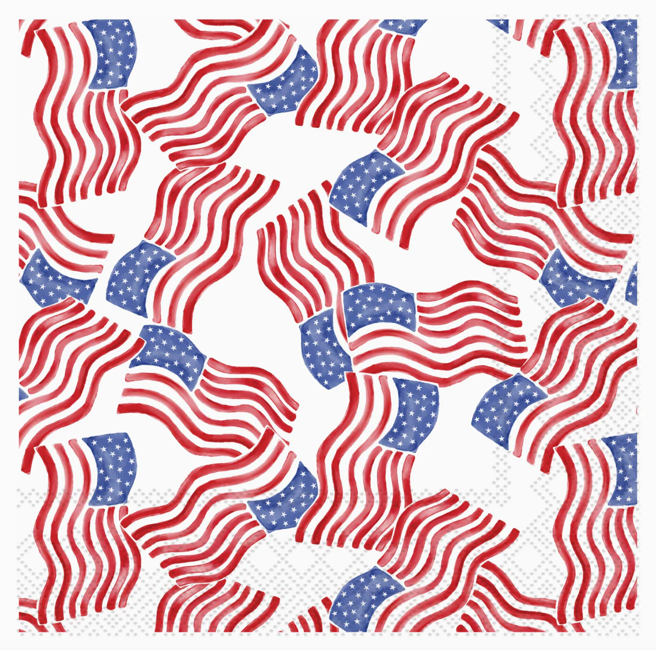 Paper Cocktail Beverage Napkins – Stars & Stripes - 20pk