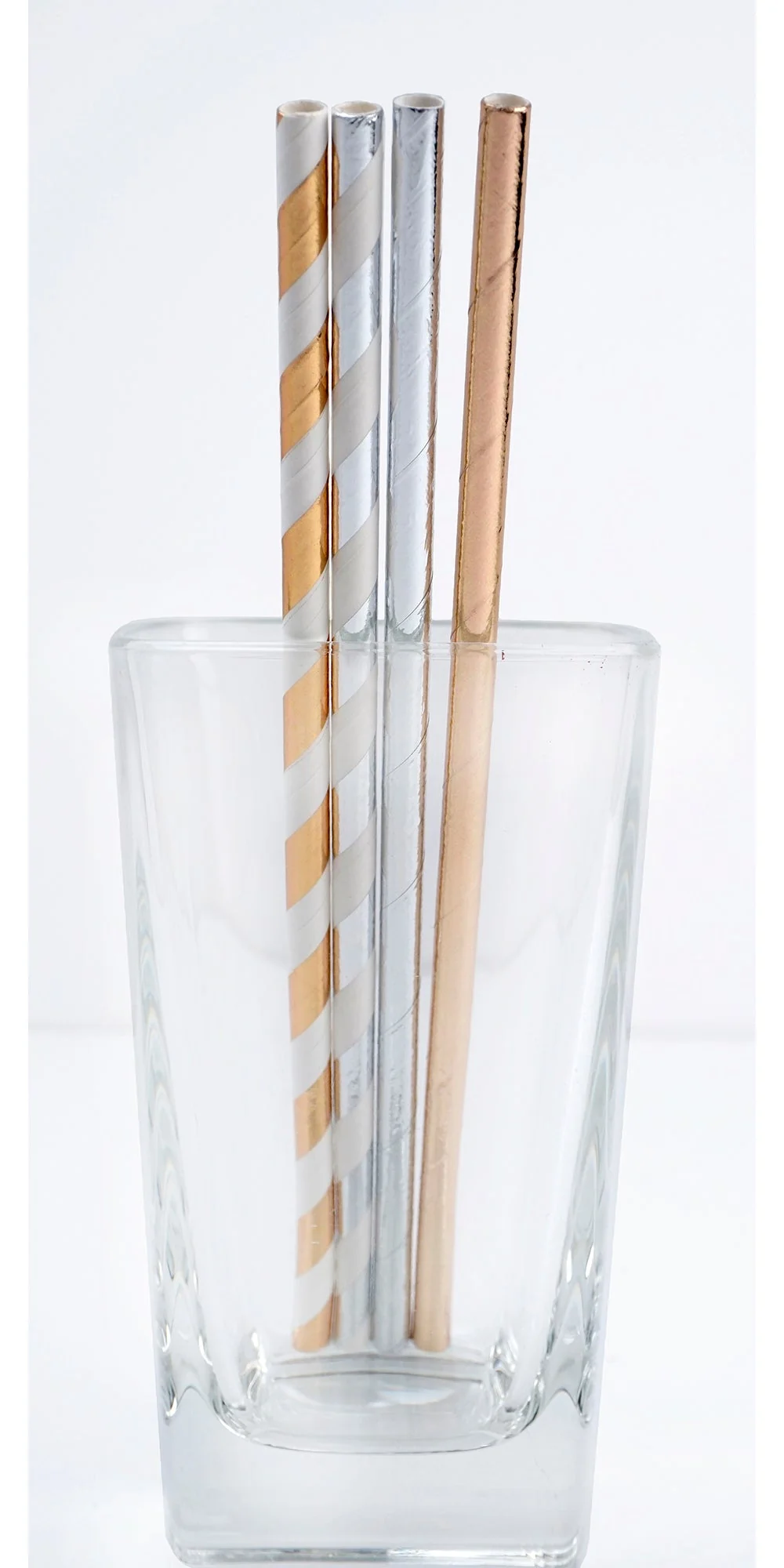 Paper Drinking Straws – Metallic – 100ct - Image 3