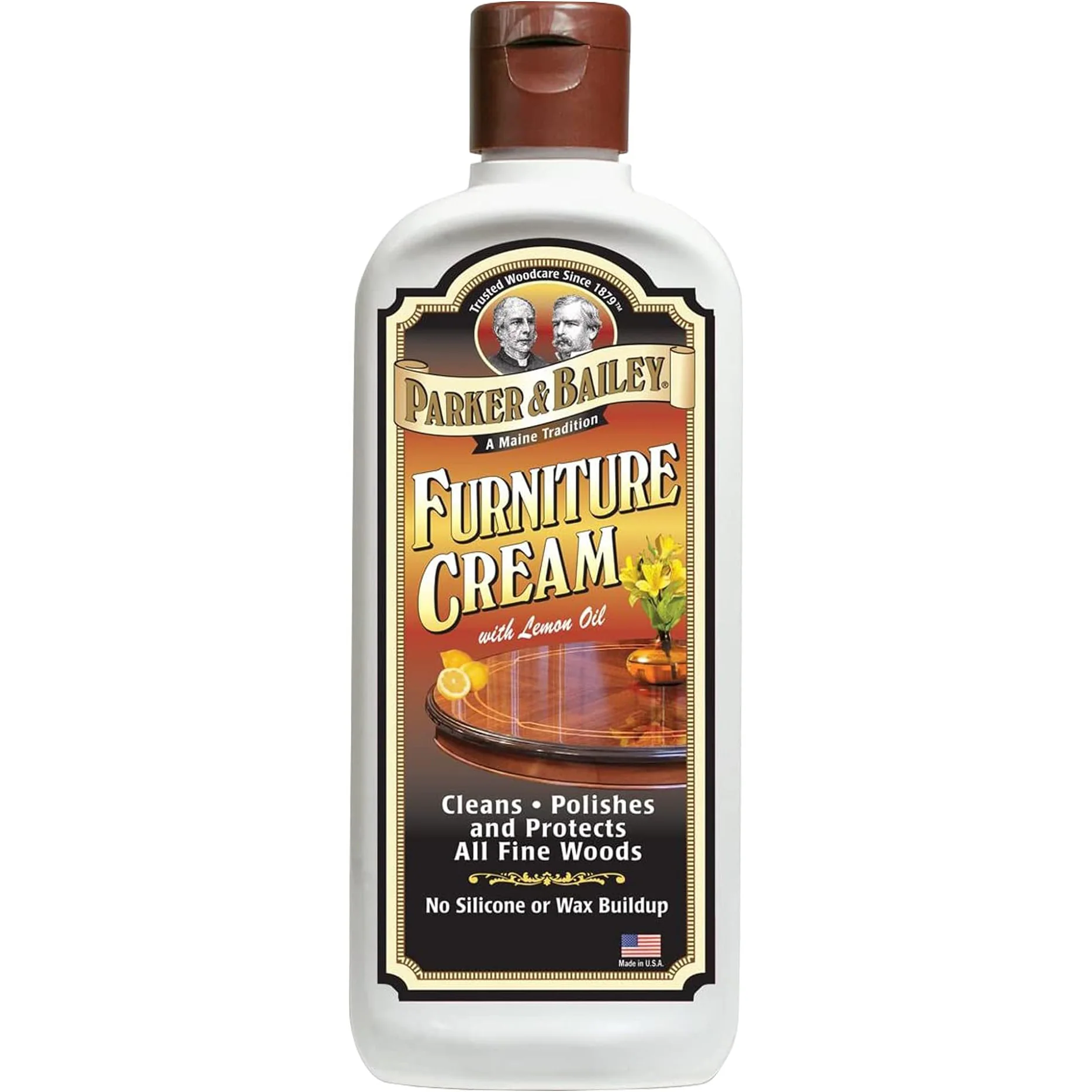 Parker & Bailey Furniture Cream with Lemon Oil - Multi-surface Wood Cleaner and Furniture Polish β 8oz.