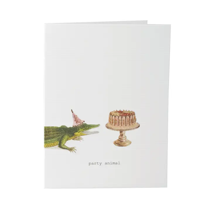 Party Animal Birthday Glitter Greeting Card β 3.5" x 5"