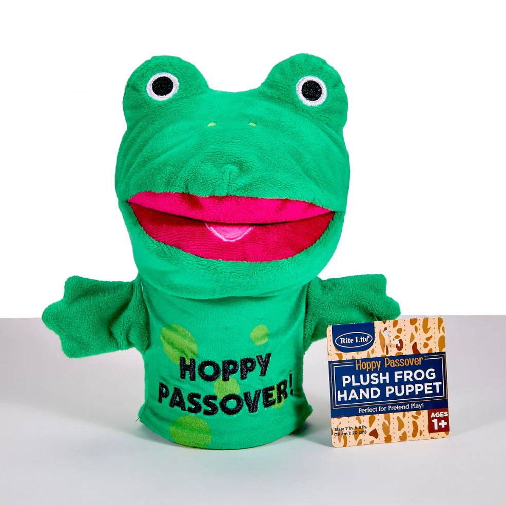 Passover Frog Hand Puppet - Plush - Image 2