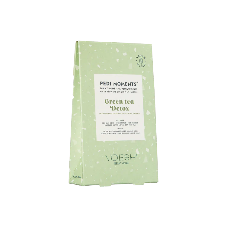 Voesh Pedi Moments Revitalizing At-Home Pedicure Kit – Green Tea Detox