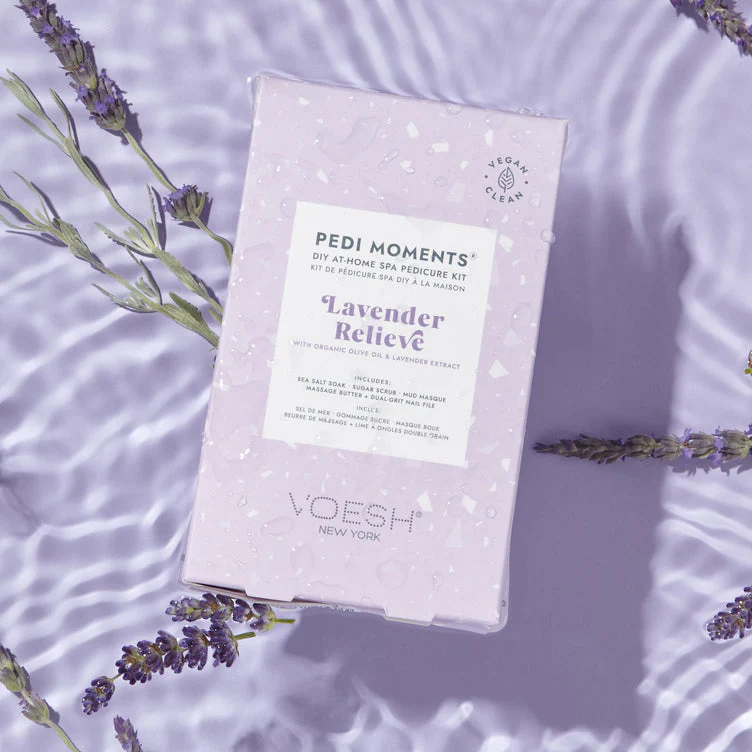 Voesh Pedi Moments Revitalizing At-Home Pedicure Kit – Lavender Relieve - Image 2