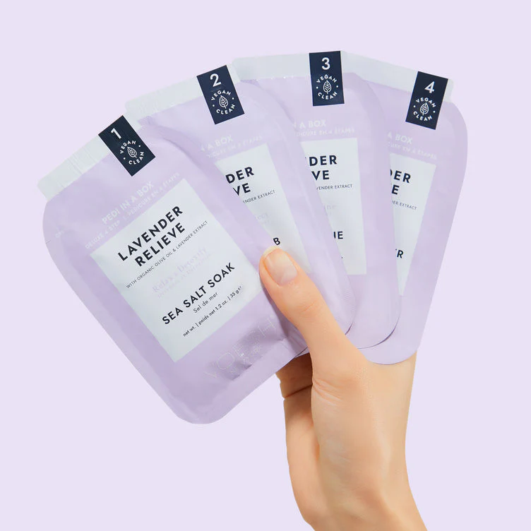 Voesh Pedi Moments Revitalizing At-Home Pedicure Kit – Lavender Relieve - Image 5