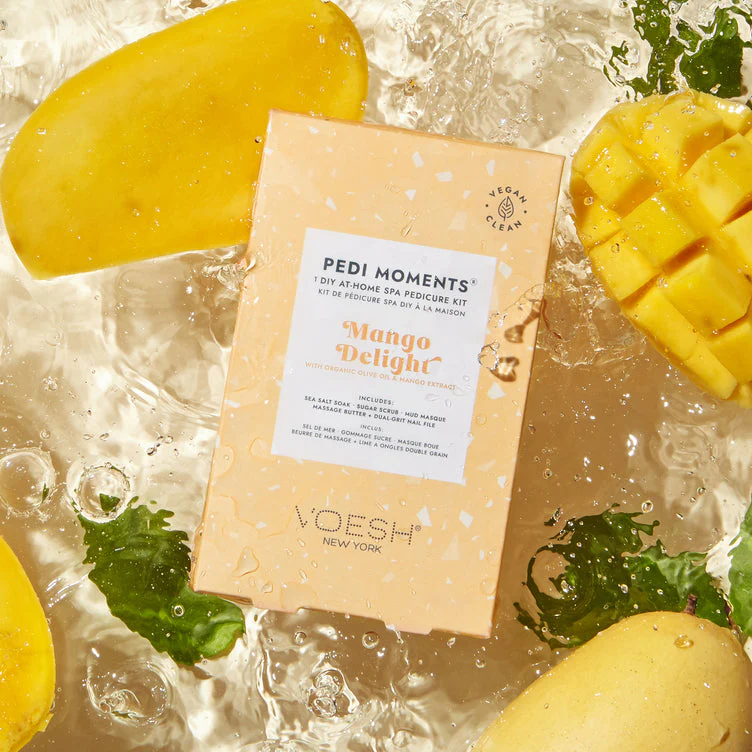 Voesh Pedi Moments Revitalizing At-Home Pedicure Kit – Mango Delight - Image 2
