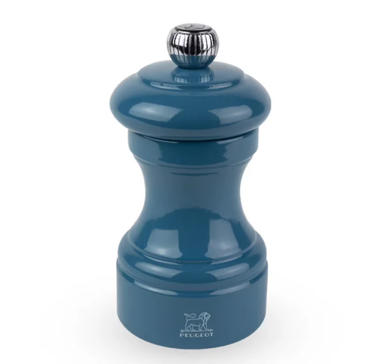 Peugeot Bistro Manual Gloss Painted Wood Pepper Mill – Pacific Blue  – 4"