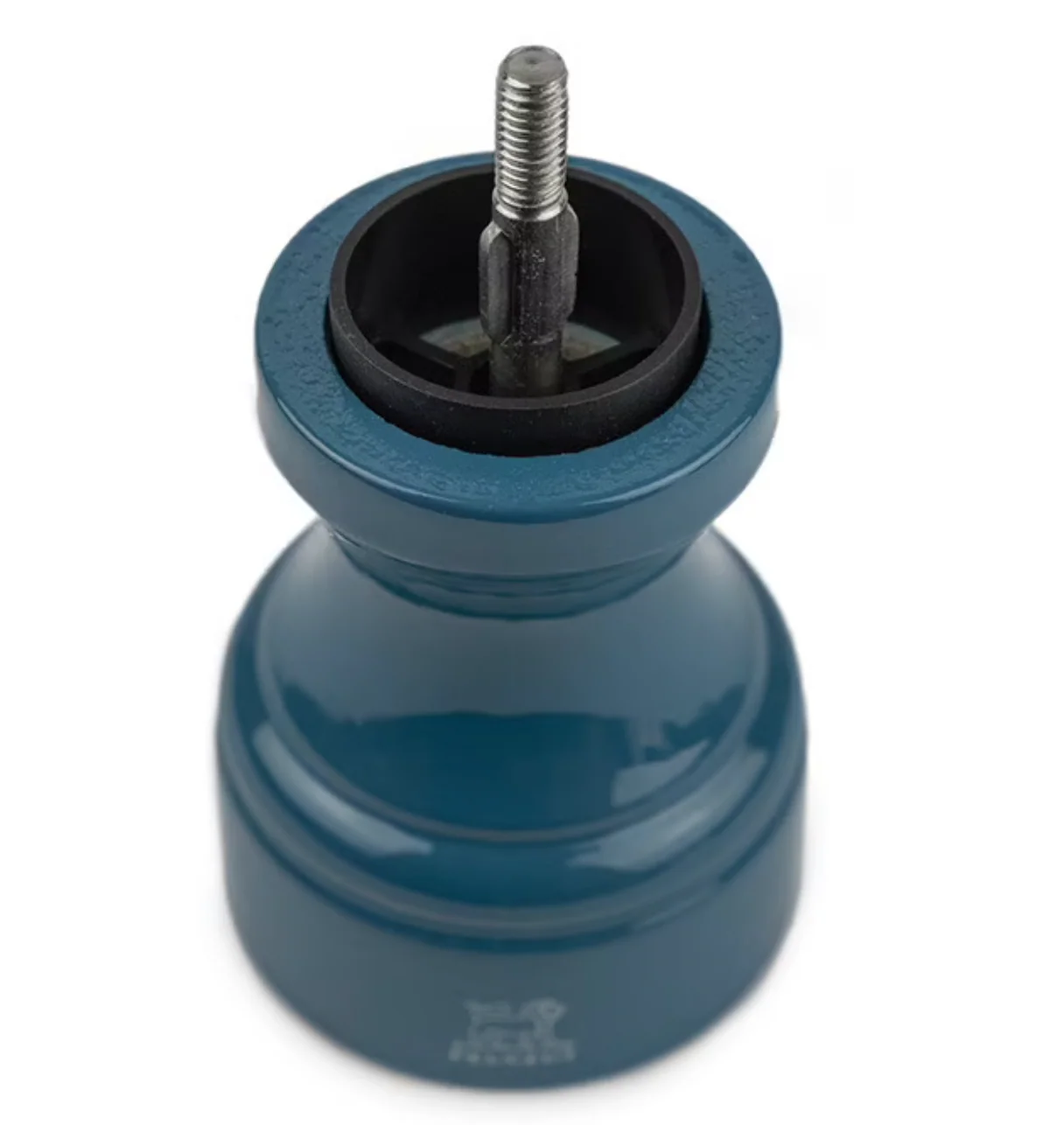 Peugeot Bistro Manual Gloss Painted Wood Pepper Mill – Pacific Blue  – 4" - Image 2