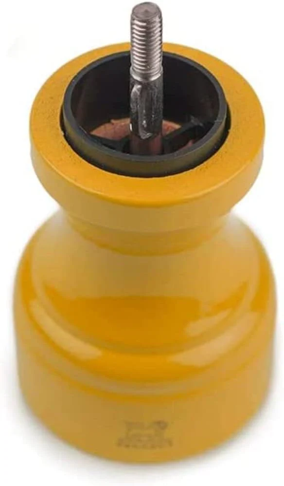Peugeot Bistro Manual Gloss Painted Wood Pepper Mill – Yellow  – 4" - Image 2