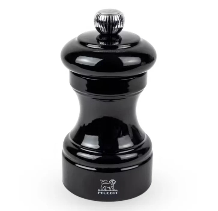 Peugeot Bistro Manual Gloss Painted Wood Pepper Mill – Black  – 4"