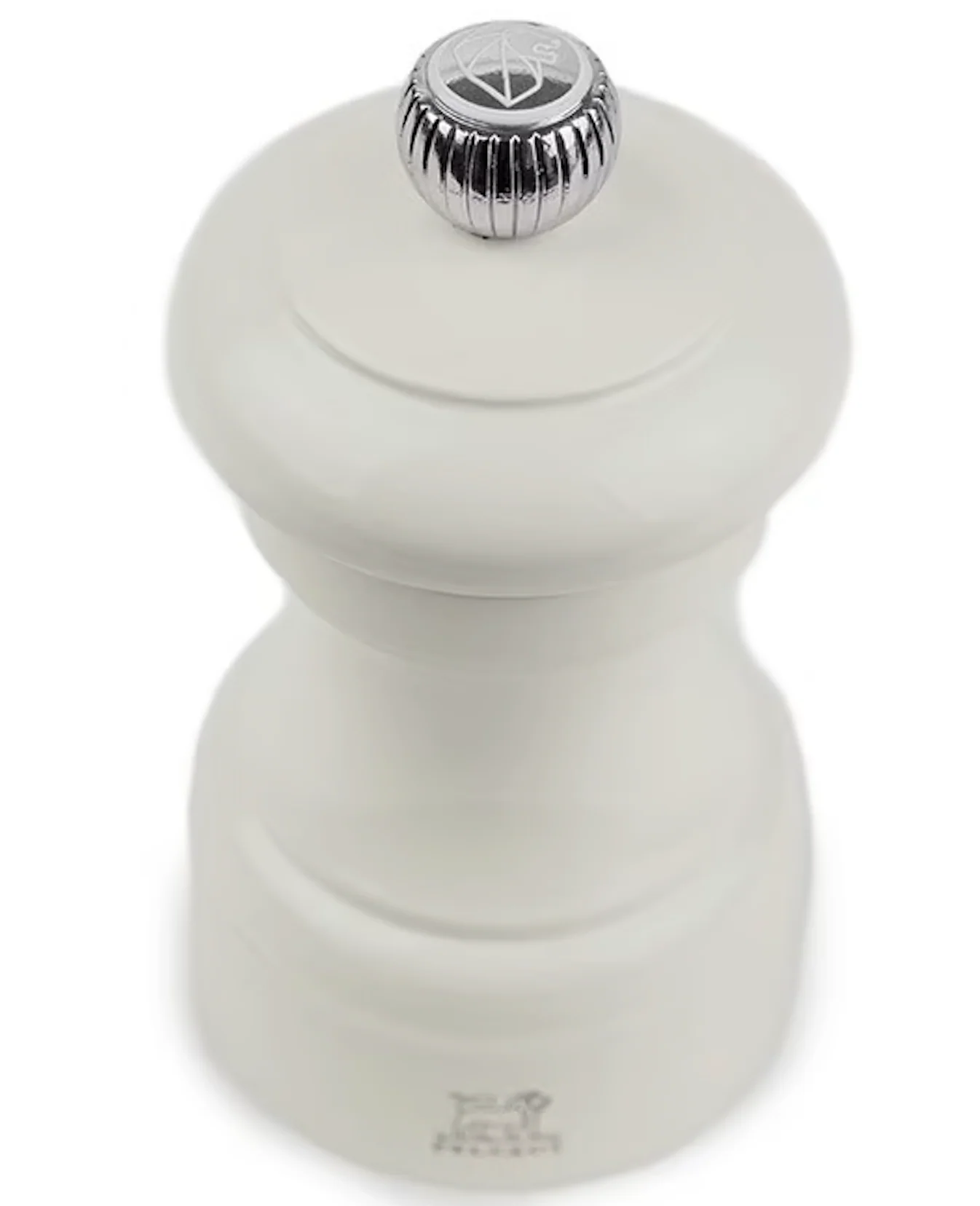 Peugeot Bistro Manual Gloss Painted Wood Salt Mill – Ivory  – 4" - Image 4